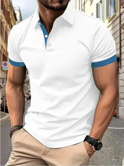 La nouvelle chemise POLO à manches courtes pour hommes d'été 2025, décontractée, à la mode, confortable et douce avec impression de motifs 3D 1