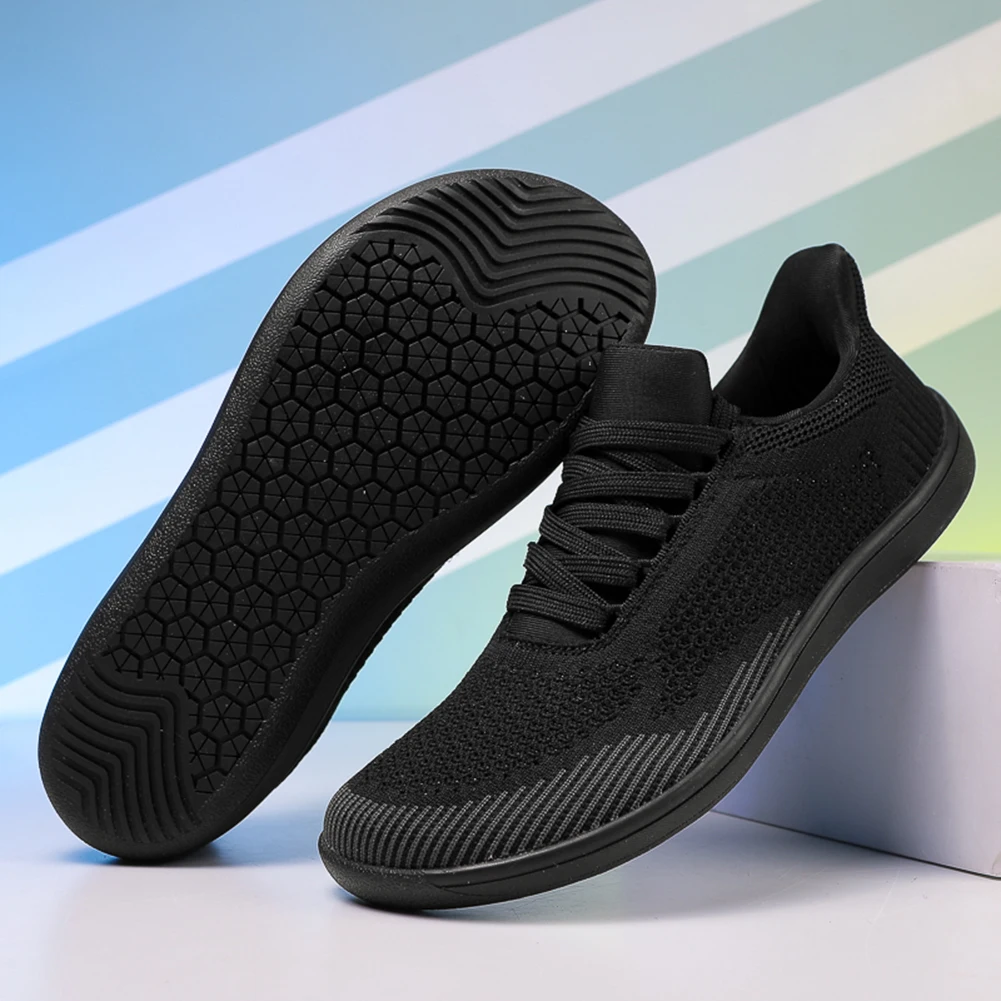 Minimalist Barefoot Shoes Breathable Wide Toe Cross Trainer Hands Free Slip On Running Shoes Casual Mesh Sneakers for Men Women 3