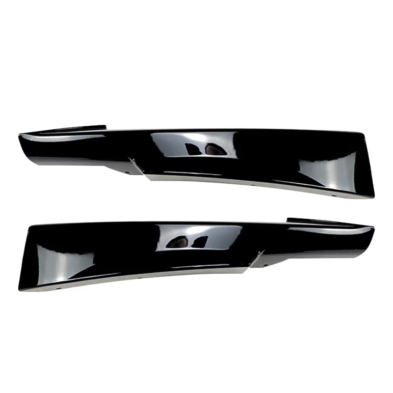 

1 Pair Glossy Black Front Bumper Side Splitter Cover Fit For BMW 3 Series E90 E91 M-Tech LCI 2009 2010 2011 2012 PP Plastic