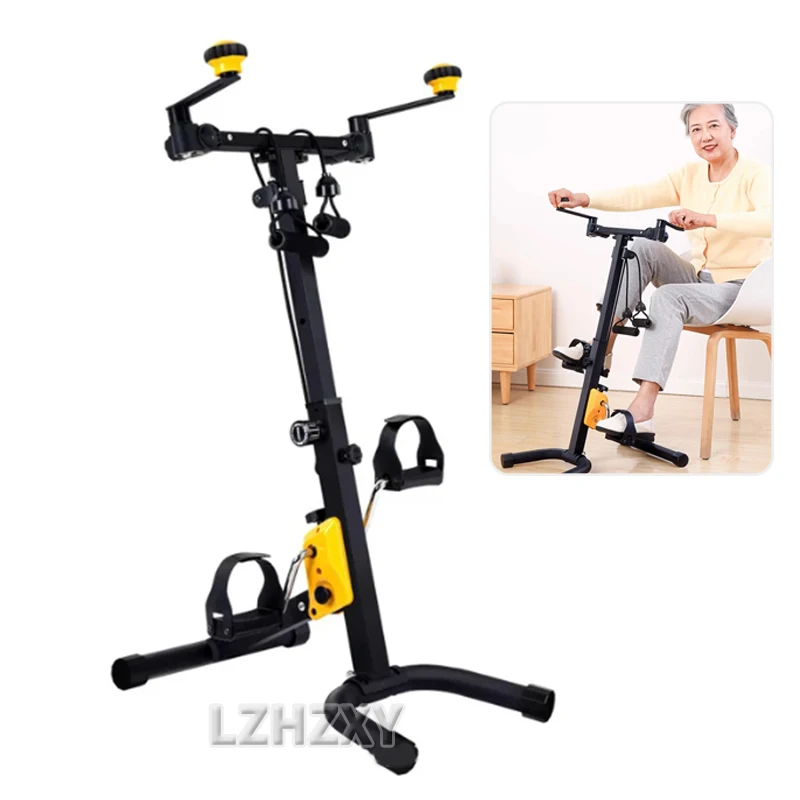 Indoor Mini Fitness Exercise Bike Treadmill Vertical Rehabilitation Bicycle Handrail Cycling Stepper Leg Pedal Trainer indoor exercise bike