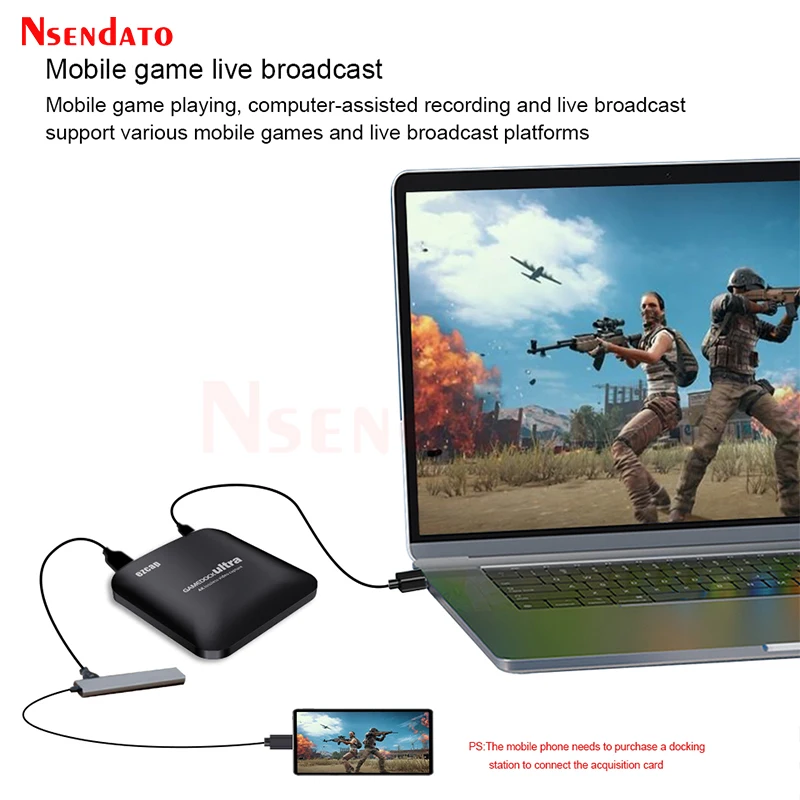 Ezcap 326C 4K HDR HDMI Video Game Capture Card With loop Mic 1080P 120FPS USB 3.1 Type C Game Recording Box For Live Streaming