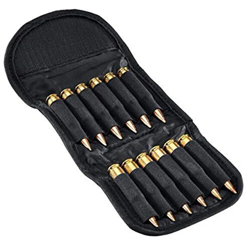 Tactical foldable ammo pouch Cartridge carrier 12 Round Rifle shells Cartridge carrier case Molle ammo bag Hunting bullet holder for ammo pouch ammunition bag molle pouch