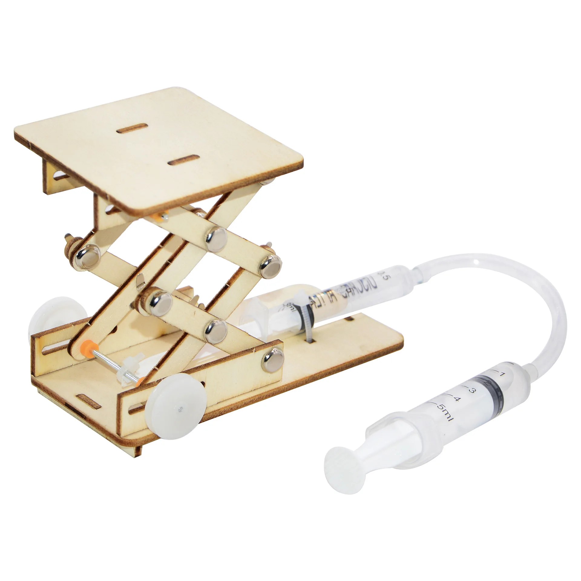 1 PCS DIY Hydraulic Experiment Lift Kids Scientific Toys Puzzle STEM Technology Physics Teaching Aids Science Educational Kit - Image 4