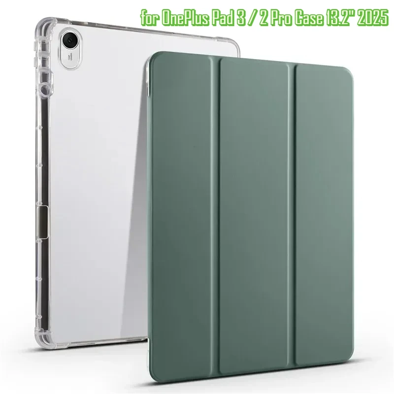 Versatile PU Leather Tablet Case with Pencil Holder - Soft Cover