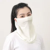 Summer Ice Silk Sunscreen Mask Scarf Outdoor Anti-mosquito Breathable Veil Mask Women Outdoor Cycling Golf Tennis Face Mask 1