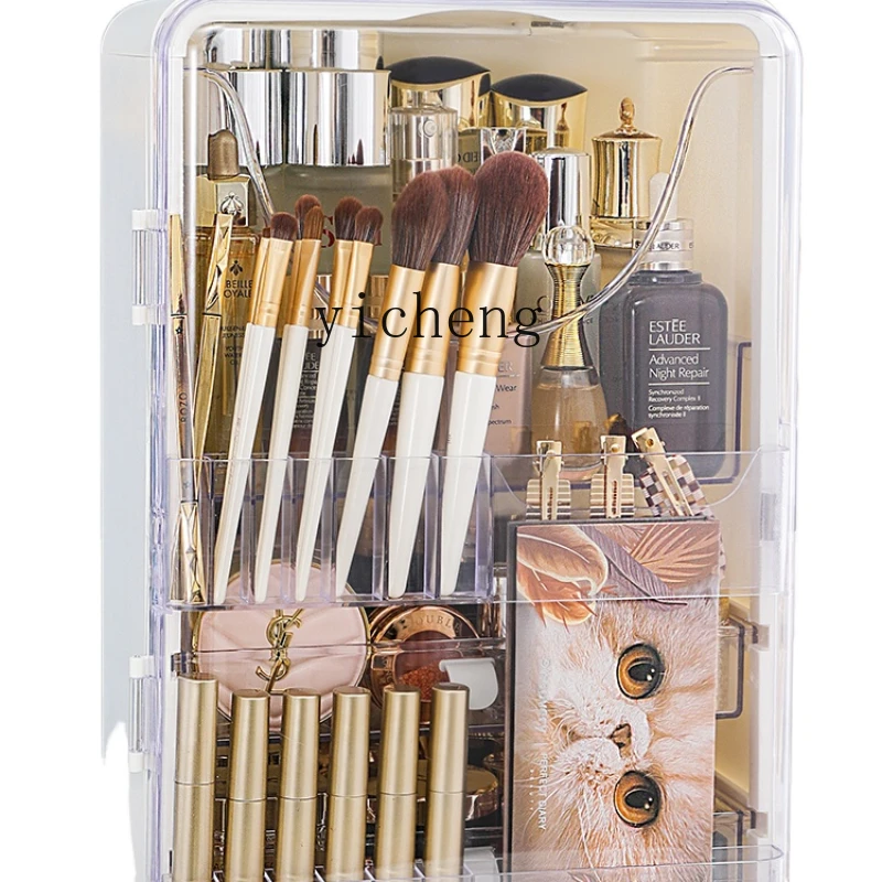 

YY Skincare Shelves Advanced Dustproof Desktop Storage Cabinet Vanity Box