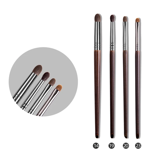 OVW Point Shader Eye Brush Set Horse Hair Tapered Smudge Crease Blending  Eyeshadow Brushes Makeup Set brochas de maquillaje 4pcs - AliExpress