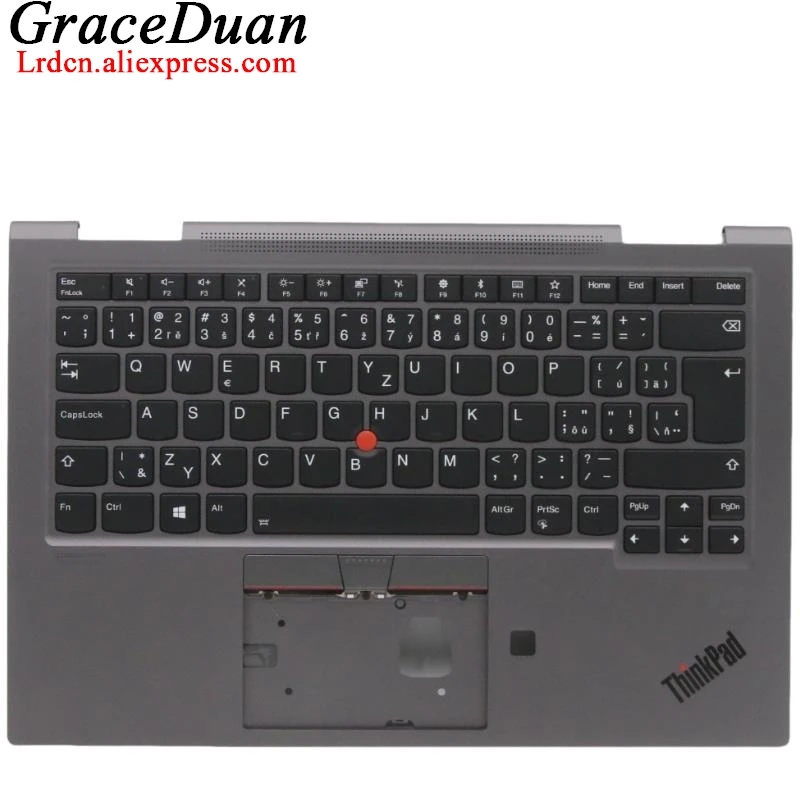 

Чехол с Чешской и серой клавиатурой с фианитом, чехол с подставкой для рук для Lenovo Thinkpad X1 Yoga 4-го поколения 4 G4 5M10V24843 5M10V24879