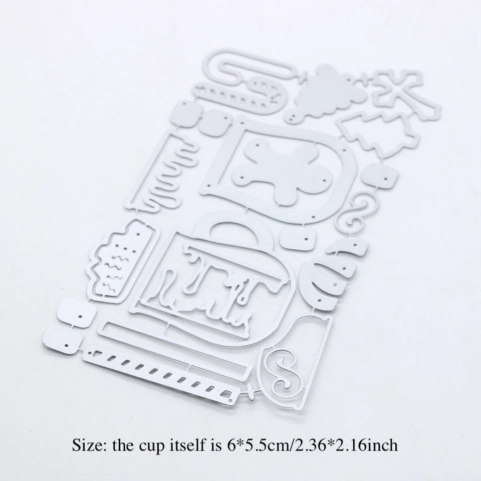 KSCRAFT Mug Shaker Metal Cutting Dies - DIY Scrapbooking Embossing Stencils