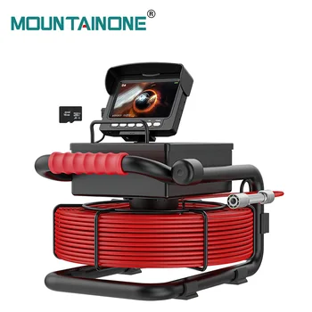 Sewer Pipe Inspection Camera 16GB Card DVR IP68 Drain 17MM/22MM 1200TVL Sewer Pipeline Industrial Endoscope with 4.3 Monitor 1