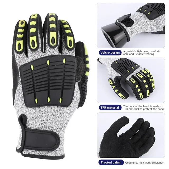 Outdoor Safety Protection Gloves Anti-vibration Anti-smashing Anti-cutting Anti-collision Gloves Cycling Rescue Safety Gloves 3