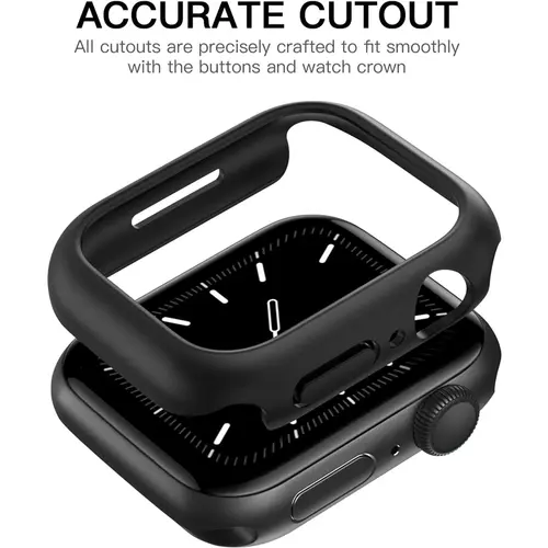 Case for Apple Watch 45mm 41mm 40mm 44mm 42mm 46mm Protective Cover Matte Hard PC Bumper Frame No Glass iWatch 10 SE 9 8 7 6 5 4 - Image 3