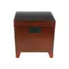 Pyramid Trunk Coffee Table, Mission Style, Multiple Finishes MD pine veneer Black metal handle extra storage space 5