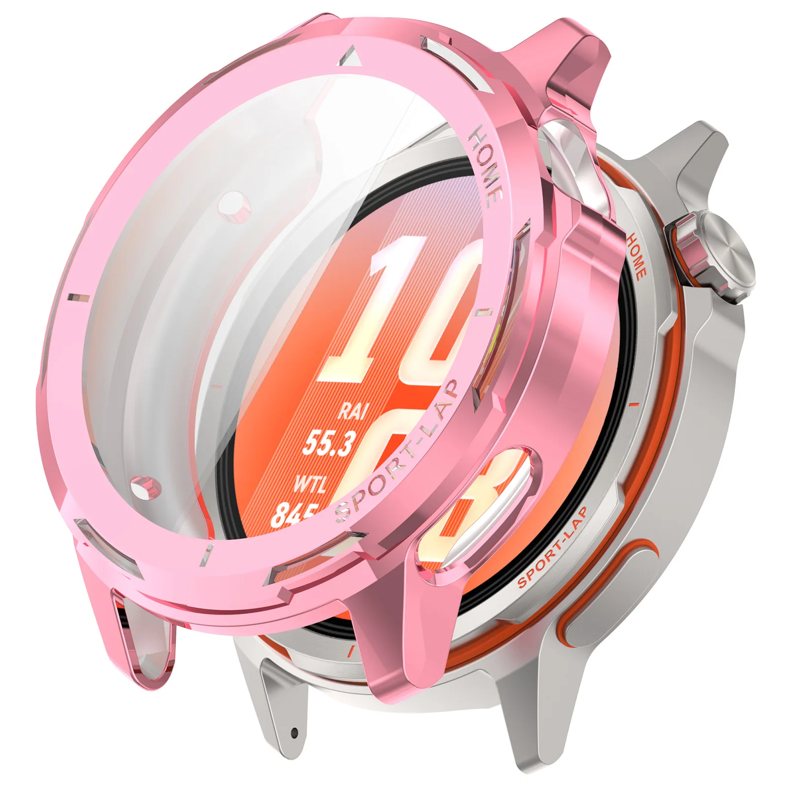 BEHUA Clear Shock-Resistant TPU Watch Screen Protector Case