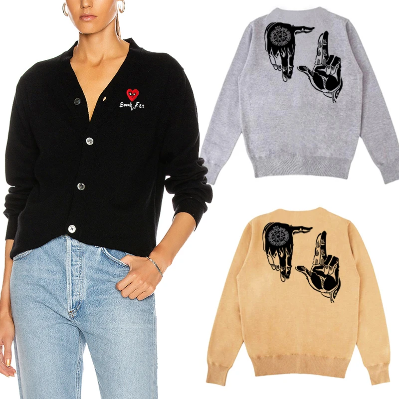 

Женский кардиган на пуговицах, с V-образным вырезом