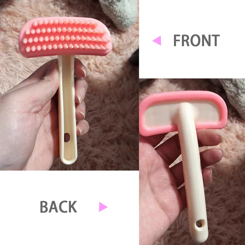 Pet Hair Brush Dog Grooming Comb Silicone Small Pet Rabbit Comb Grooming Trimmer for Guinea Pig Chinchilla