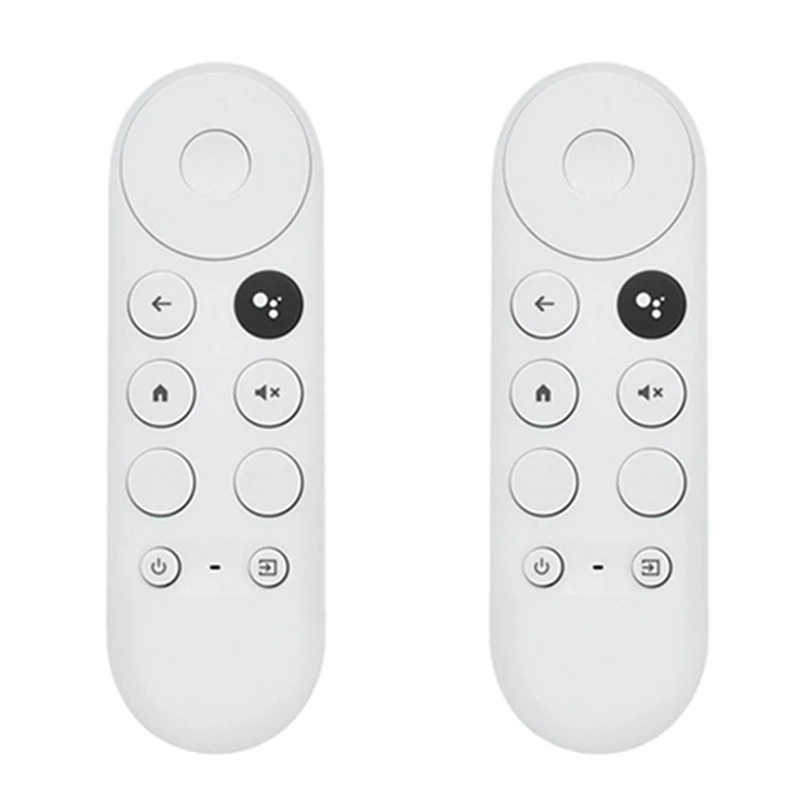 

2 PCS Bluetooth Voice Remote Control Replacement Parts White Plastic For 2020 Google TV 4K Snow G9N9N Remote Control