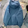 Women Autumn Winter Warm Fluffy Hoodie New Casual Hooded Pullovers Letters Lamb Wool Fleece Sweatshirt Loose Top Ropa De Mujer 2