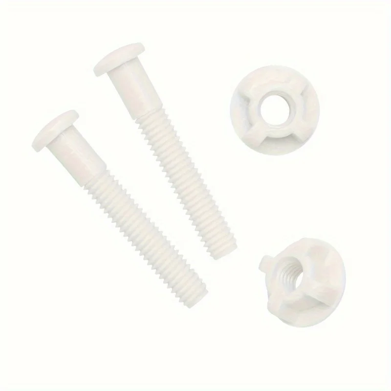 2pcs Durable Bolt Screws for Top Mount Toilet Seat Installation - Easy To Install, Corrosion-Resistant, and Long-Lasting