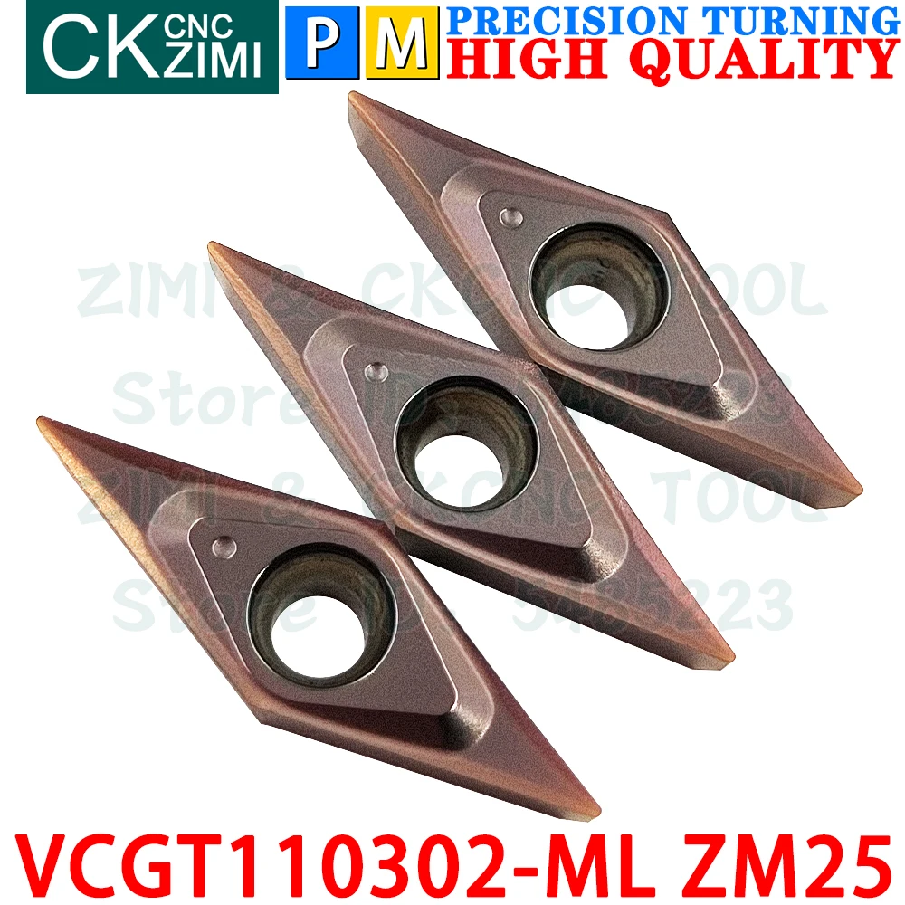 VCGT110302-ML ZM25 VCGT 110302 Carbide Inserts Finishing External