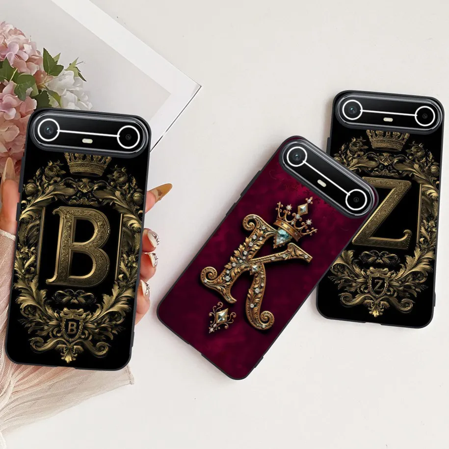 Luxury Crown Letters Soft Silicone Shockproof Bumper Phone Case