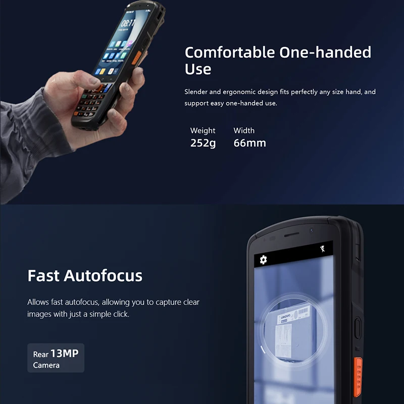 UROVO CT48 NFC Data Collector Android PDA Handheld Terminal Bluetooth WIFI GPS 2D Barcode Scanner ERP Express Universal Bar Gun