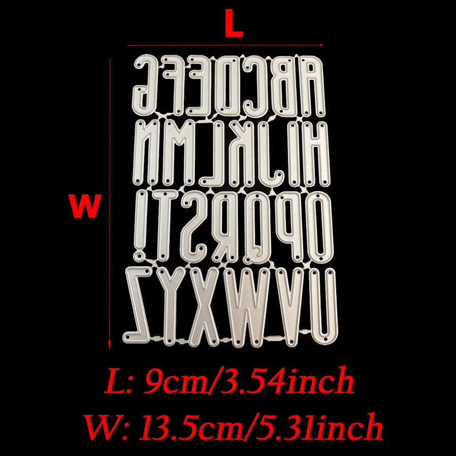 Letter Cutting Dies A To Z Letters Metal Die Cuts DIY Scrapbooking Album Card Making Paper Crafts