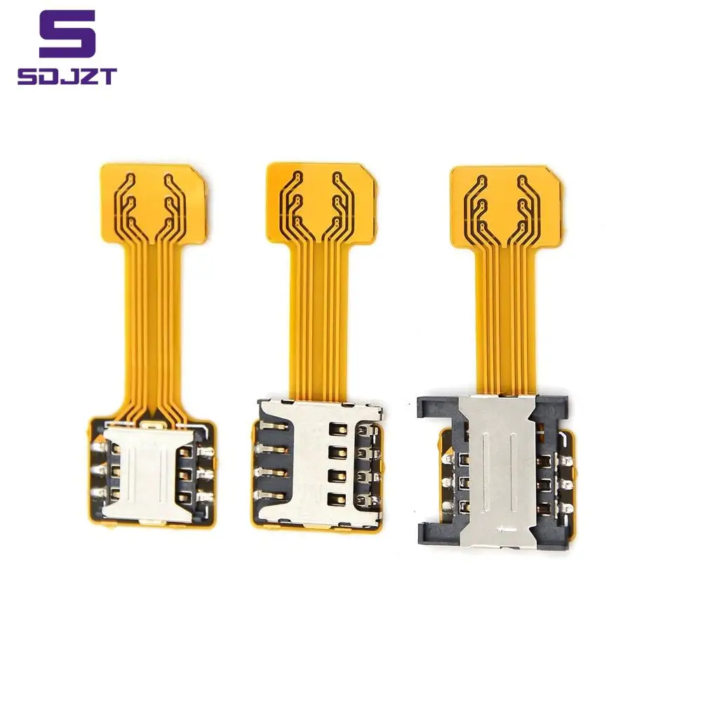 

1Pcs Hybrid Double Dual Sim Card Adapter Micro SD Nano Sim Extension Adapter For Xiaomi/Redmi For Samsung/Huawei