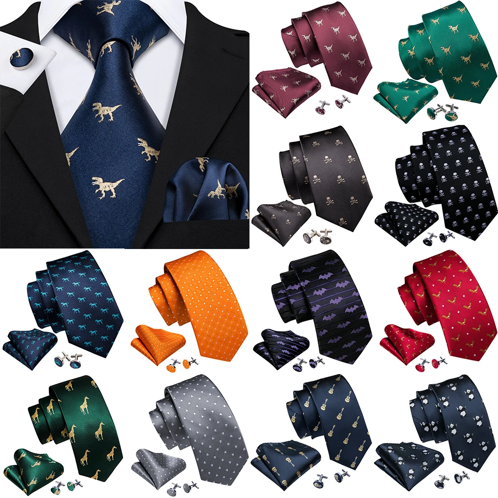 Barry.Wang Ensemble Cravate En Soie Cachemire Pour Homme Avec Boutons De Manchette Carrés Pour Mariage