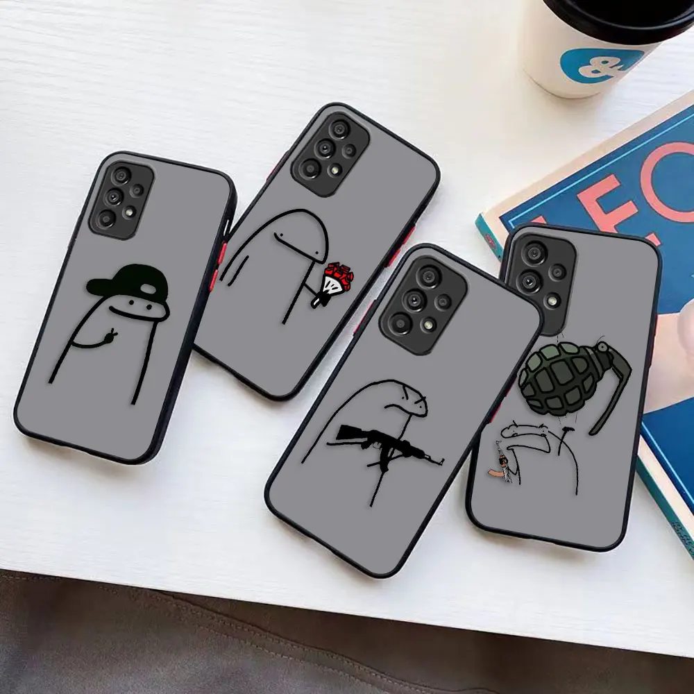

Матовый чехол для телефона Samsung A73, A72, A71, A53, A52, A51, A50, A42, A32, A33, A30, A23, A22, A21S, A20S, зеркальный, 4G LITE, чехол с забавной линией граффити