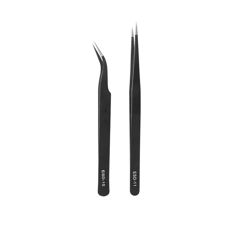 

Stainless Steel Tweezers For iPhone Motherboard Precision Repair Forceps Electronics IC Chips Removal Tool Soldering Tweezers