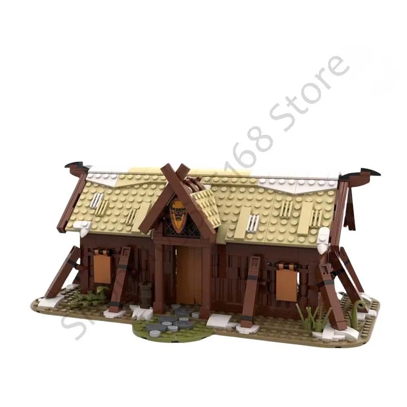 

MOC-102557Viking модель дома 640, гранулированный строительный блок, игрушка «сделай сам», сборная игрушка, подарок