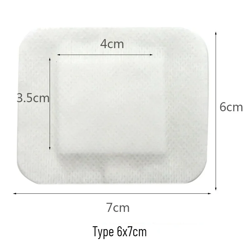 10 Pcs Wound Dressing Pads Non-woven Fabrics First Aid Application Swab Breathable Self-adhesive Dressings Paste Patches 6
