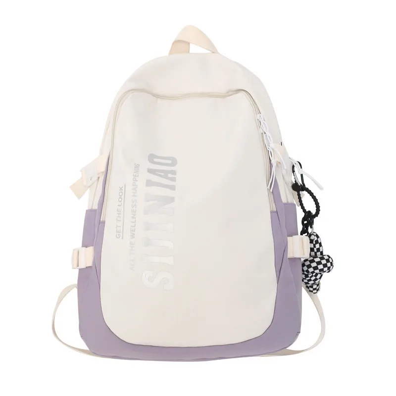 Fashion College School Bags Casual Portable Women Backpack Book Laptop Bags for School Travel Shoulder Bag Rucksack