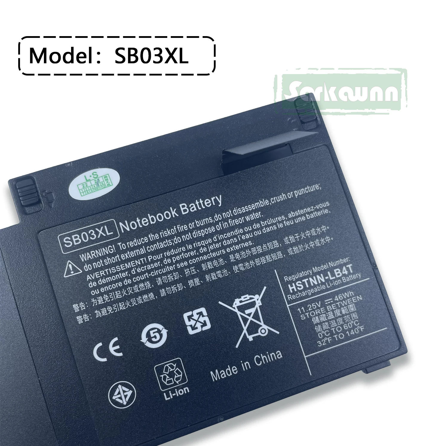 Sarkawnncl Preço Razoável 11.25v 46wh Sb03xl Bateria do Portátil para hp Elitebook 725 Series - Imagem 5