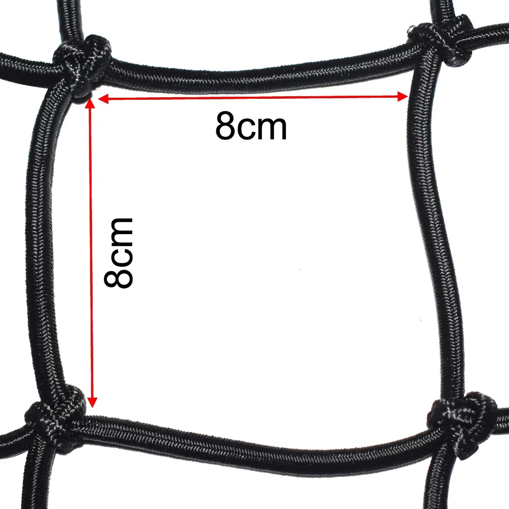 40x40cm Motorcycle Oil Tanker Cargo Net Featuring 6 Adjustable Hooks Motorcross Helmet Luggage Holder Mesh Cover Black Blue Red