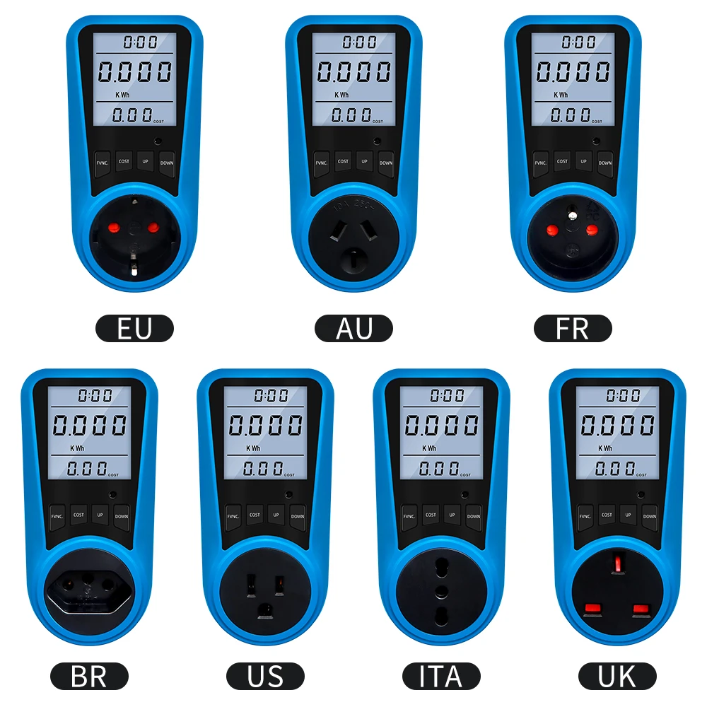 most accurate tape measure EU Plug Socket Digital Current Meter Voltmeter AC Power Meter Time Watt Power Energy Tester Wattmeter US UK AU FR BR IT Plug best micrometer