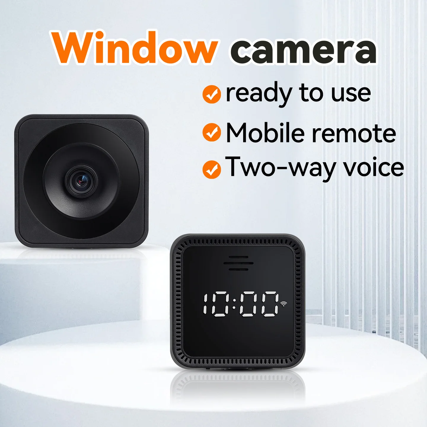 Tuya Smart Window Camera Indoor 5G Wifi Security Camera Night Vision Ai Detection With Time Display 24/7 Recording Surveillance 3