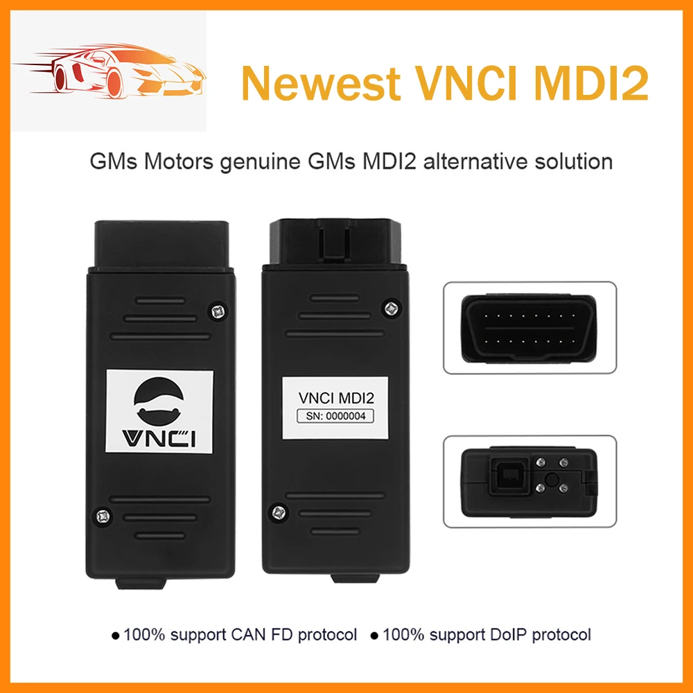 

VNCI MDI2 CAN FD DOIP Car Auto Diagnostic Interface for GM Compatible with Techline Connect (TLC) Software