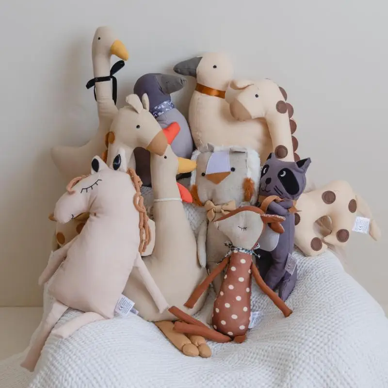 Instagram Baby Giraffe Doll Canvas Toy Doll Children's Baby Comfort Doll Comfort Pillow PP Cotton 2