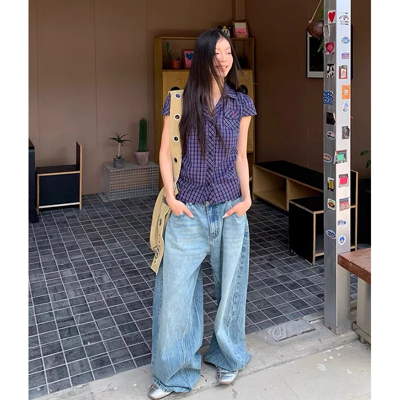 Streetwear Baggy Jeans Vrouwen | Koreaanse Stijl