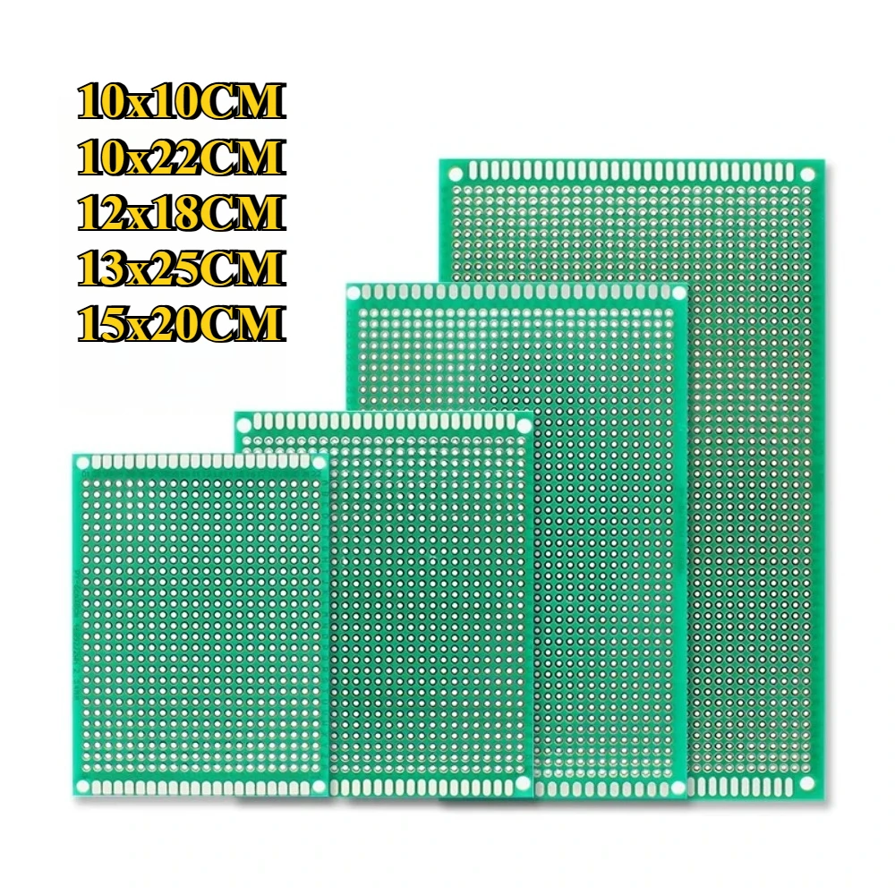 Double Sided PCB Board,D DZRCOXI Large PCB Circuit Board Protoboard 50Pcs 15X20CM For DIY Soldering Electronic Projects Compatible