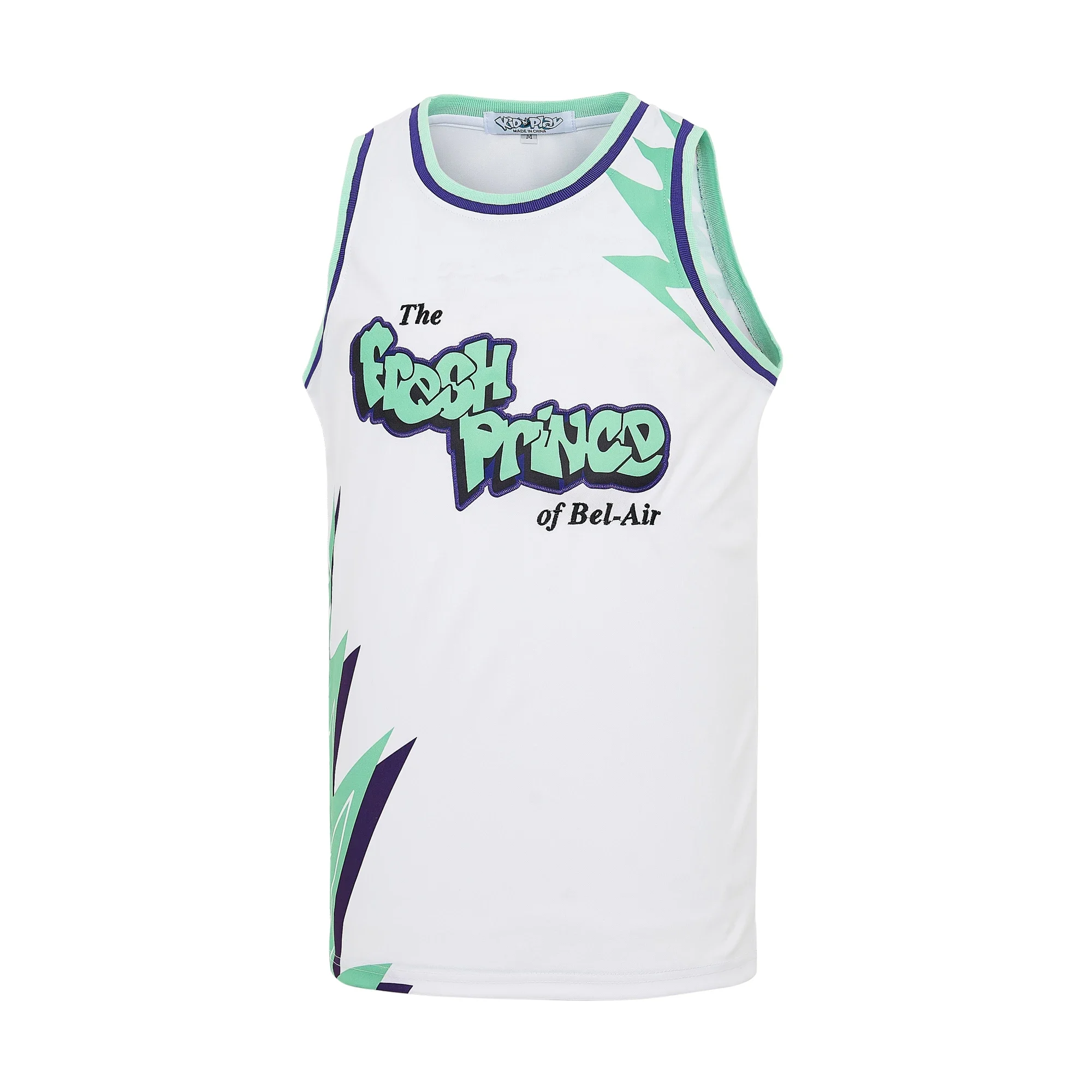 Basketball jerseys FRESH PRINCE 14 SMITH jersey High quality Sewing Embroidery Outdoor sportswear Hip Hop Movie White