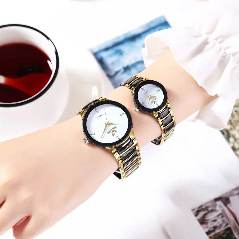 Couple watches Men Luxury Famous Brand Lover\'s Watch Women Casual Stainless Steel Watches For Women Relogio Feminino For Gifts