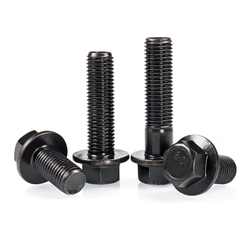 Bulloni Flangia M12 Bulloni Flangia Testa Piccola M12-1.25x25mm (Confezione Da 5) - Zincati, Grado 10.9, Per Applicazioni JIS M 10x1 25 - Foto 3