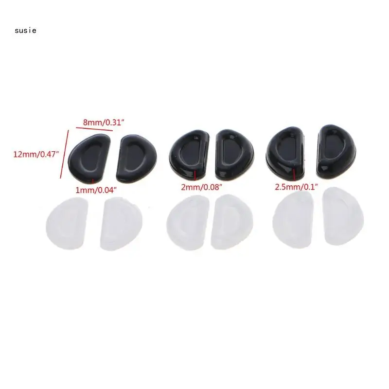 X7YA 10 Pairs Self Adhesive Nosepads for Eyeglasses, Sunglasses, Reading Glasses