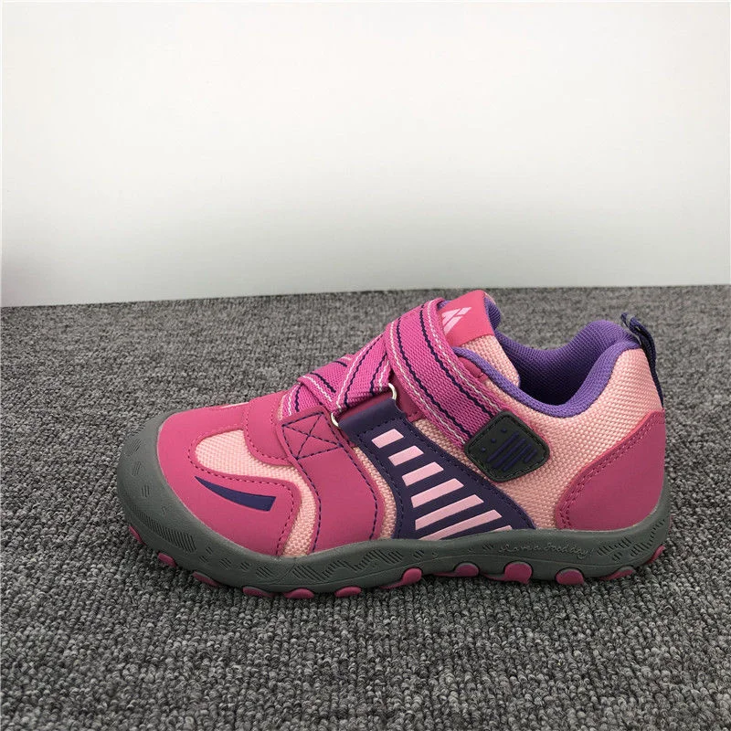 2023 Mesh Children Sneakers Outdoors Breathable Hook Loop Girls Boys Sport Shoes Anti Slip High Quality Kids Running Walk Shoes 2