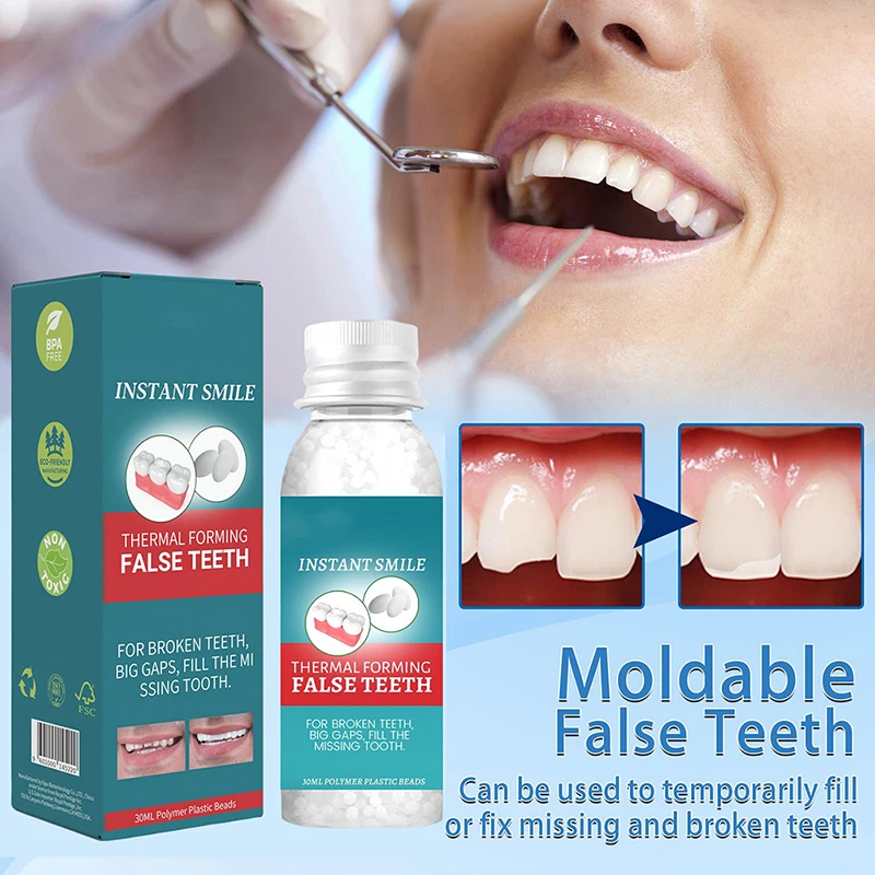 

30ML Temporary Tooth Repair Kit Teeth And Gaps FalseTeeth Solid Glue Denture Adhesive Teeth Whitening Tooth Beauty Tool