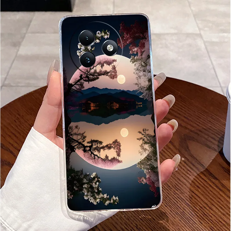 Clear Case with Cute Love Rabbit Cartoon - Luxury Soft Silicone TPU Cover