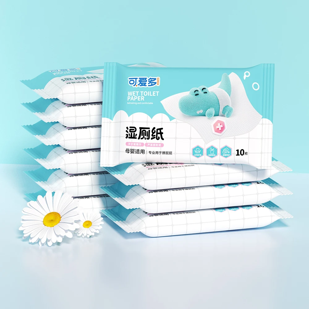 Flushable Wet Toilet Wipes 10pcs/pack